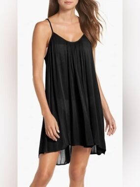 Elan Cover-up Slip Dress in Black Size Large VGUC Super cute!
